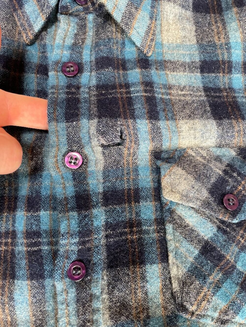 Bell Ontario woolen flannel checkered shirt - Picture 7 of 7